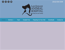 Tablet Screenshot of larchmontanimalhospitalny.com